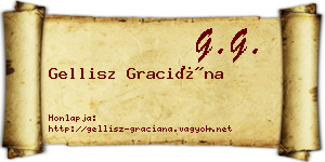 Gellisz Graciána névjegykártya